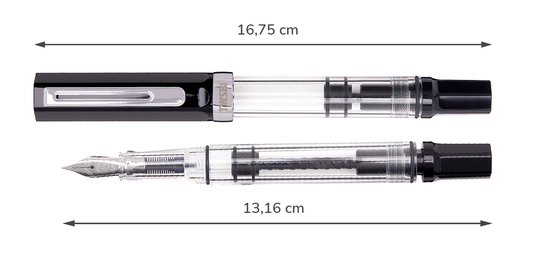 TWSBI pistove pero_black rozmer